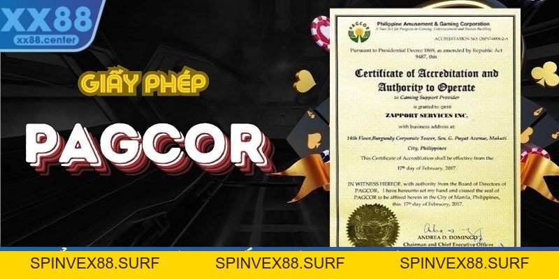 Giấy Phép Hoạt Động Vô Cùng Uy Tín Của Thương Hiệu XX88 - SPINVEX88.SURF